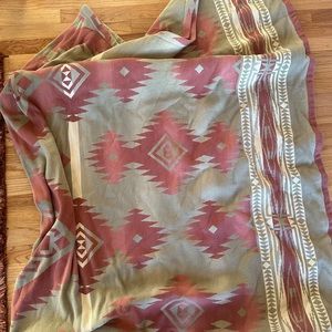 Ralph Lauren White Sands Coral Canyon queen quilt/duvet Southwest